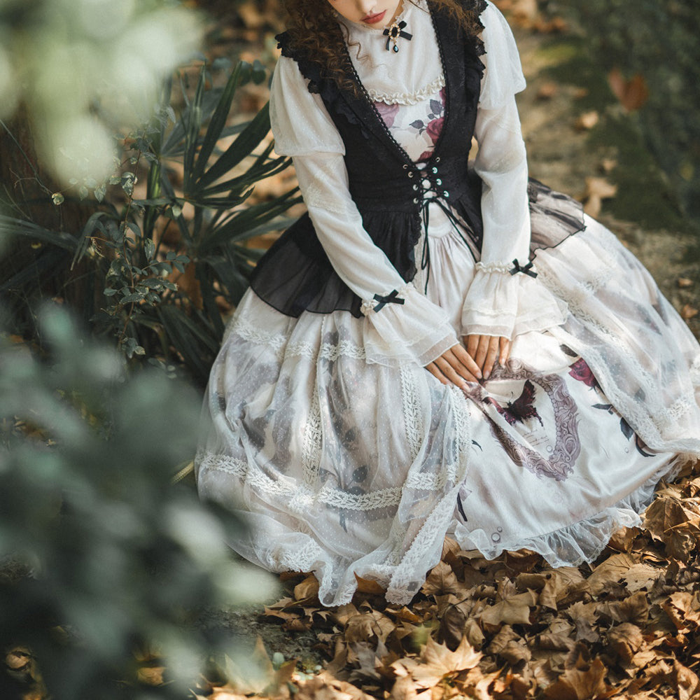 Lolita Vintage Lace Dress LS0880