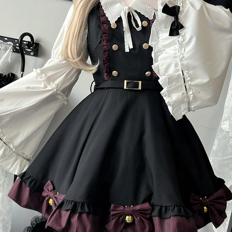 Lolita dark punk gothic style JSK dress LS0922