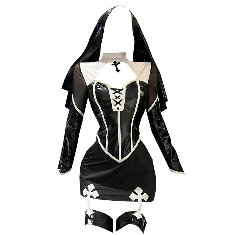Lolita punk cosplay dark style dress LS0924