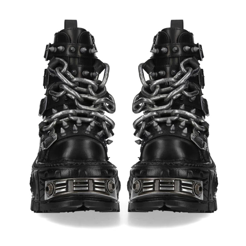 Lolita punk rock high-top platform boots LS0936