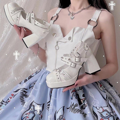 Lolita Punk Mary Jane Shoes LS0395