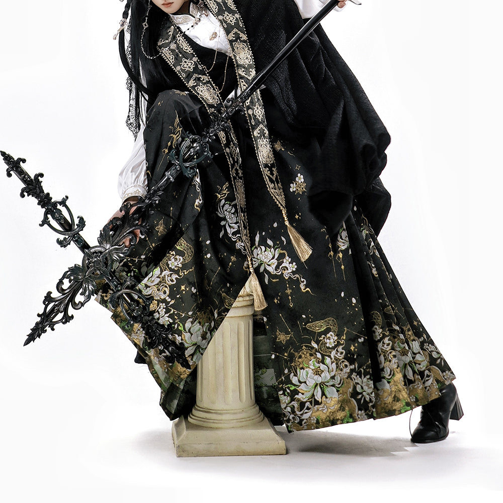 Lolita Dark Gothic Style Skirt Set LS0934