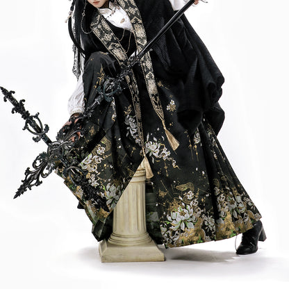 Lolita Dark Gothic Style Skirt Set LS0934