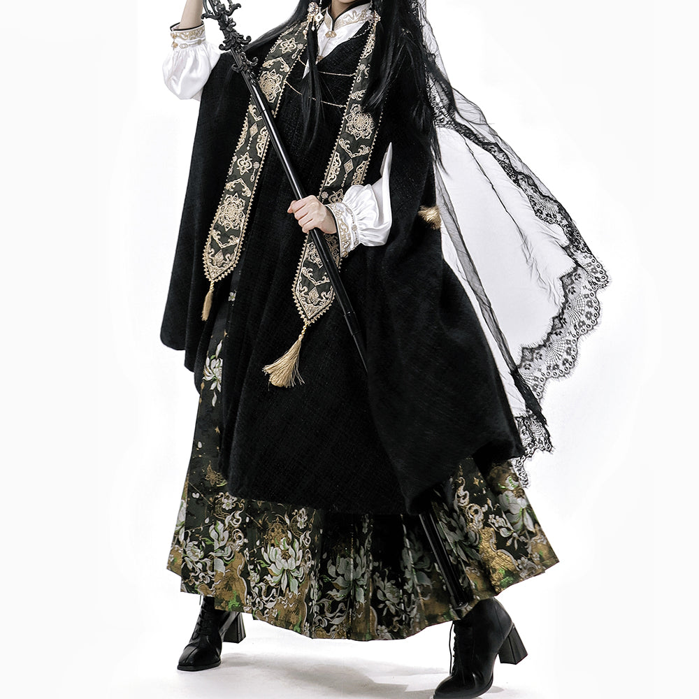 Lolita Dark Gothic Style Skirt Set LS0934