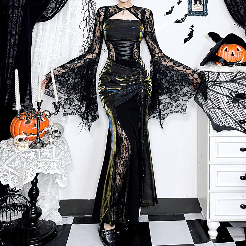 Lolita Y2K Gothic Black Dress LS0938