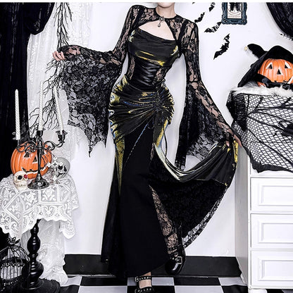 Lolita Y2K Gothic Black Dress LS0938
