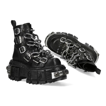 Lolita punk rock high-top platform boots LS0936