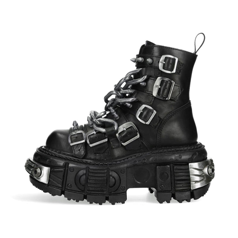 Lolita punk rock high-top platform boots LS0936