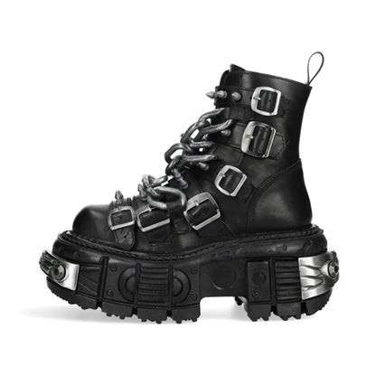 Lolita punk rock high-top platform boots LS0936