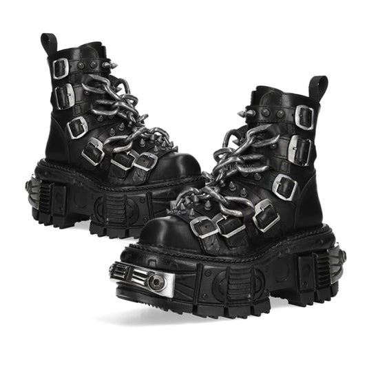 Lolita punk rock high-top platform boots LS0936