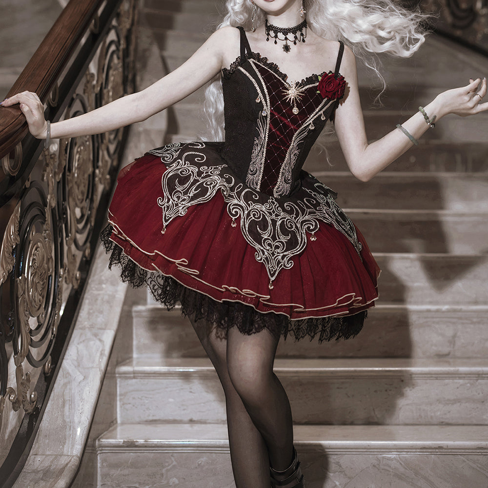 Lolita Dark Gothic Style Dress LS0940