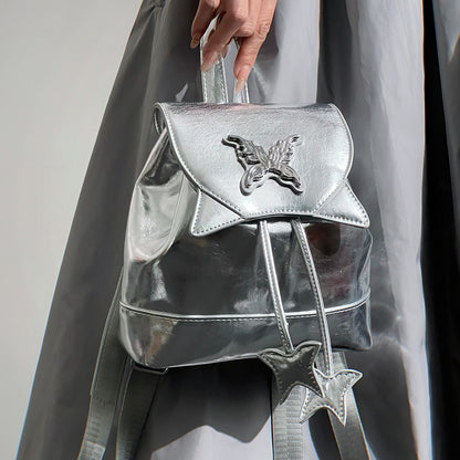 Lolita silver butterfly y2k backpack LS0549