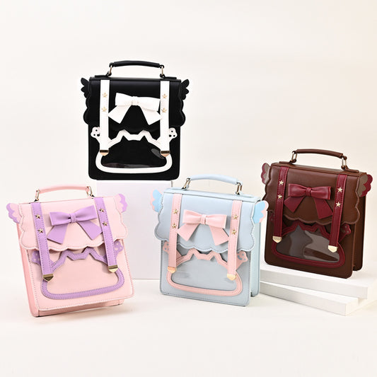 Lolita bow Harajuku JK backpack LS0643