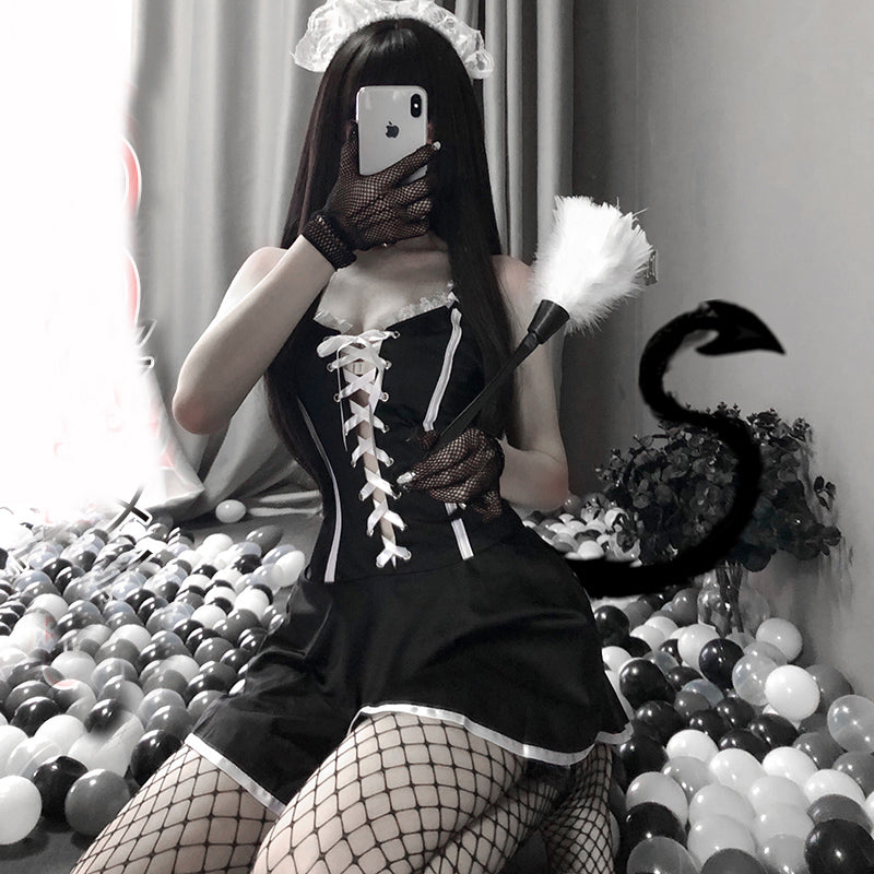 Lolita lace maid suit LS0701