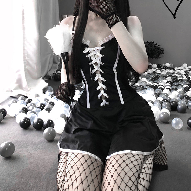 Lolita lace maid suit LS0701