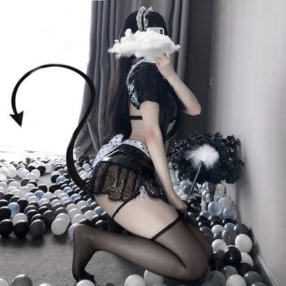 Lolita Goth Maid Outfit LS0702
