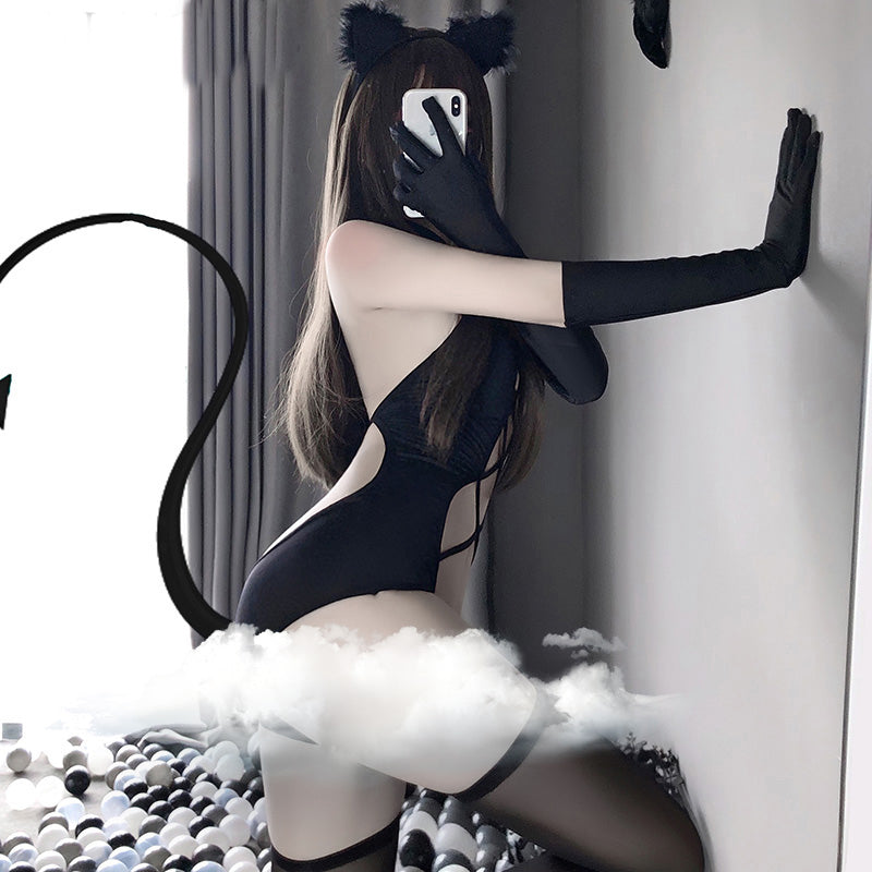 Lolita cute cat maid dress LS0745