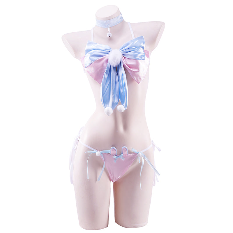 Lolita bow bunny bikini pajamas LS0665