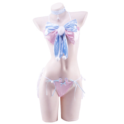 Lolita bow bunny bikini pajamas LS0665