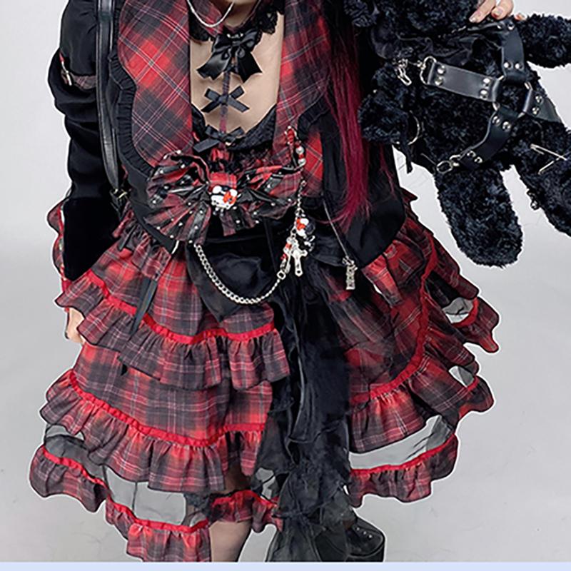 Lolita rock punk dress LS0419
