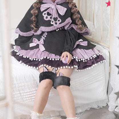 Lolita Rabbit Ear Cape JSK Dress LS0450