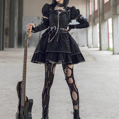 Lolita Punk Vest Dress LS0461