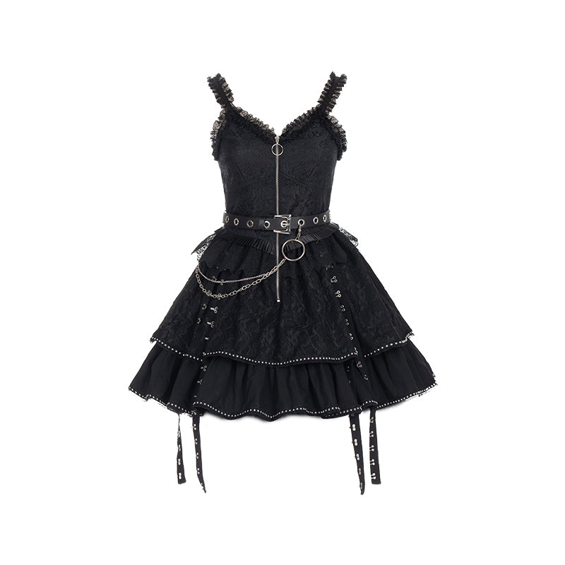 Lolita Punk Vest Dress LS0461
