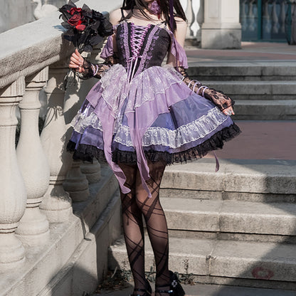 Lolita Goth Butterfly Dress LS0466