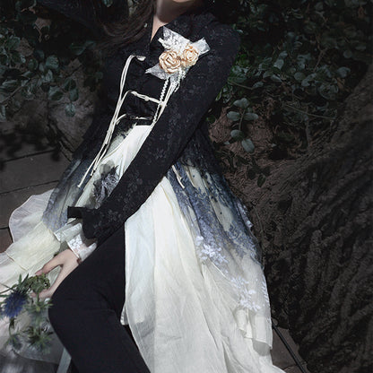 Кружевное платье Лолита с градиентом LS0467
