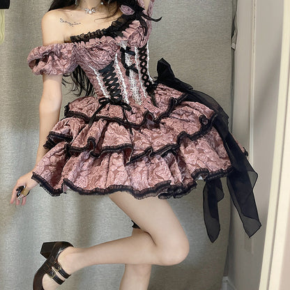 Готическое платье Lolita Sleepless OP LS0469