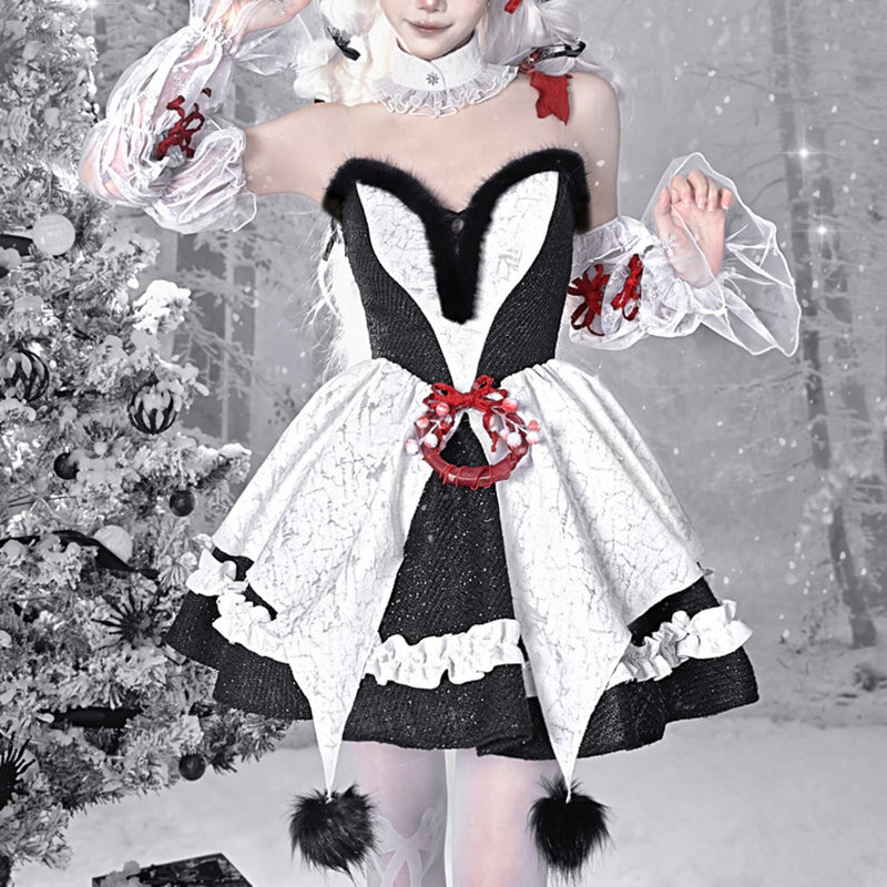 Lolita dark New Year tutu skirt LS0488