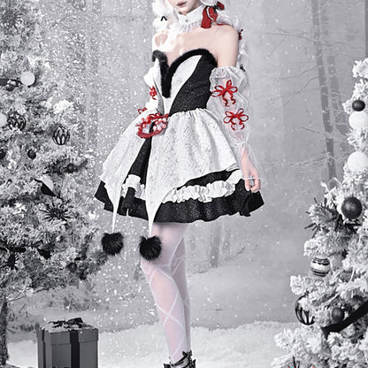 Lolita dark New Year tutu skirt LS0488