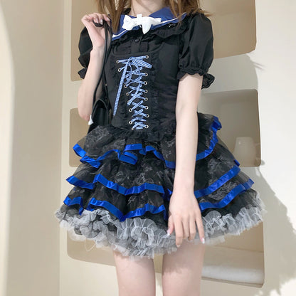 Lolita Sweet and Spicy Dark Punk Dress LS0506