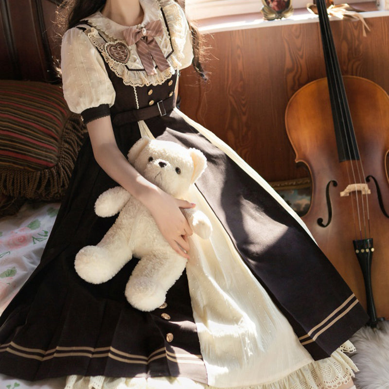 Lolita Lace Bow Dress LS0533