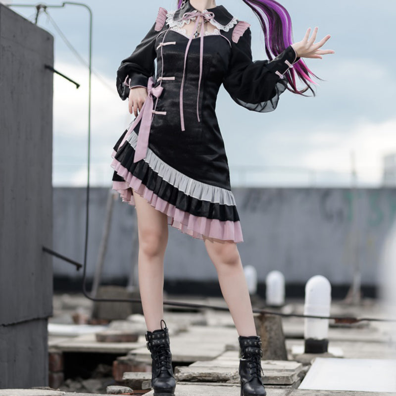 Lolita Punk Ruffle Dress LS0535