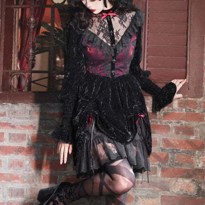 Lolita Gothic Lace Dress LS0578