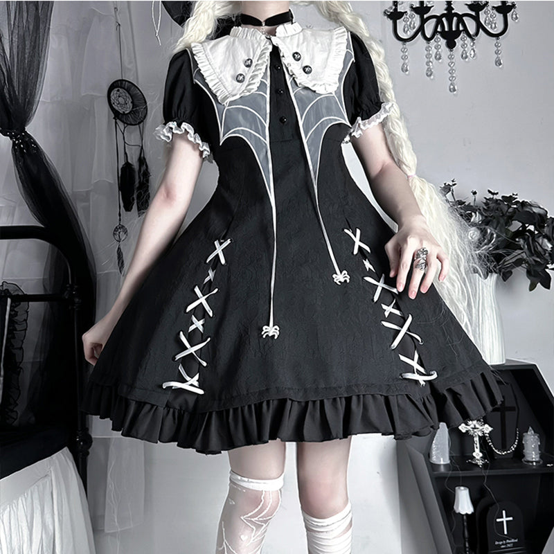 Lolita Goth Maid Punk Halloween Dress LS0606
