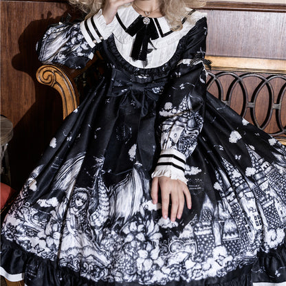 Lolita Gothic Punk OP Dress LS0620
