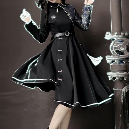 Lolita goth elegant dress LS0626