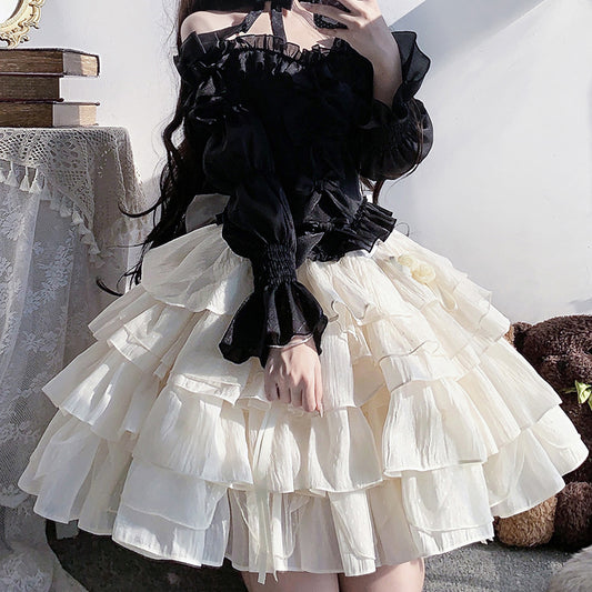 Lolita lace Harajuku skirt LS0716
