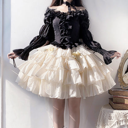 Lolita lace Harajuku skirt LS0716