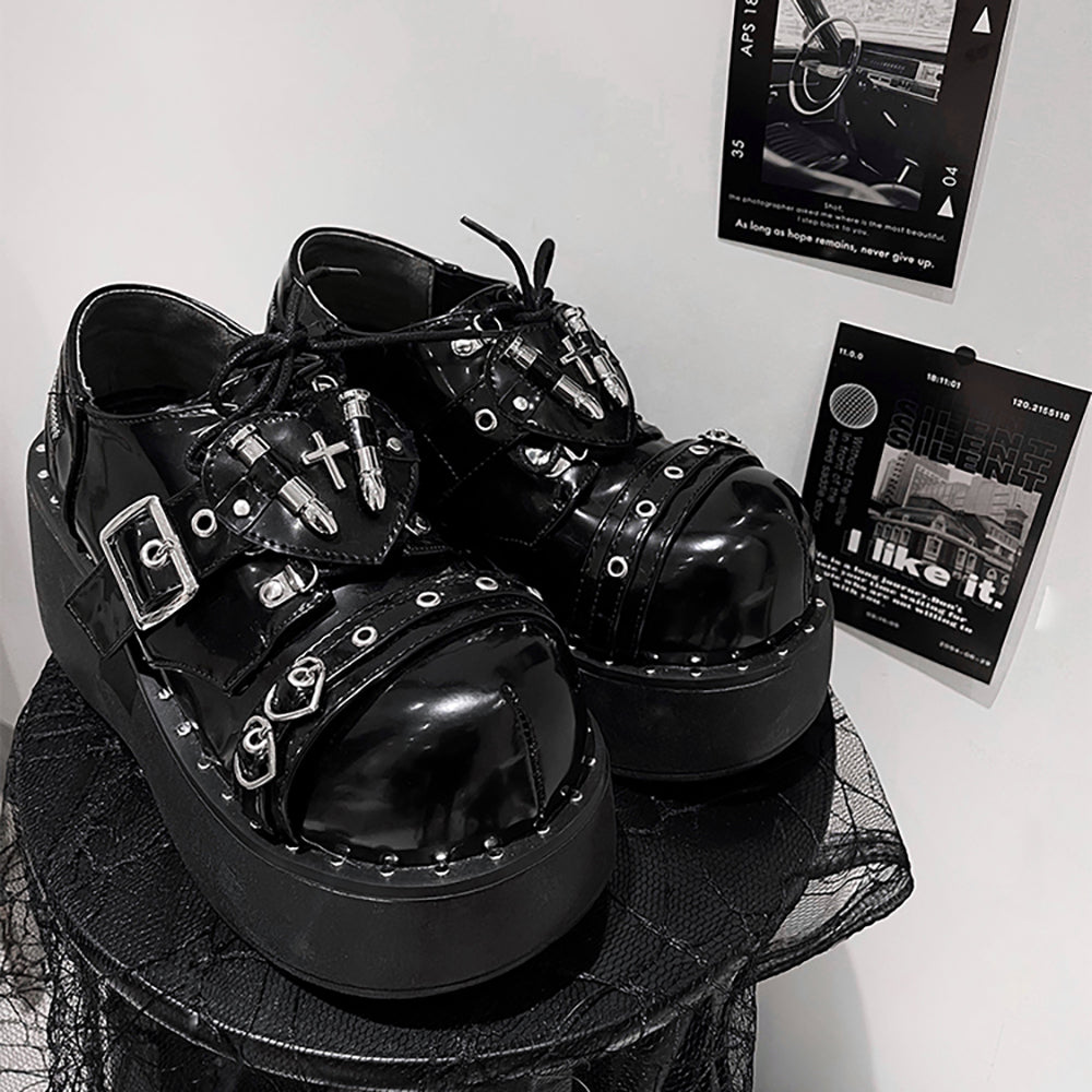 Lolita punk goth Y2K shoes LS0651