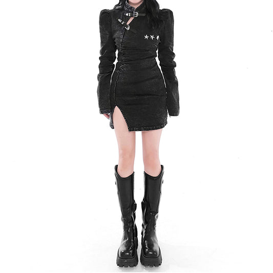 Lolita punk denim dress LS0785