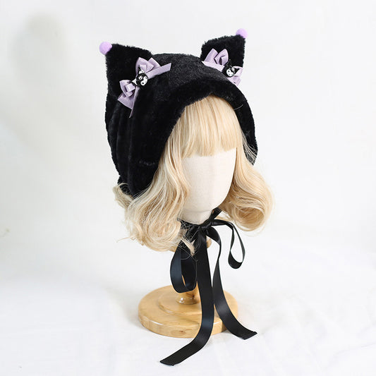 Lolita Kuromi Little Devil Y2K Hat LS0589
