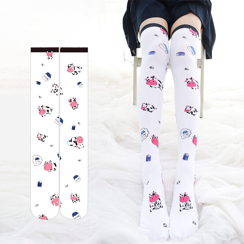 Lolita Harajuku Cow Socks LS0755