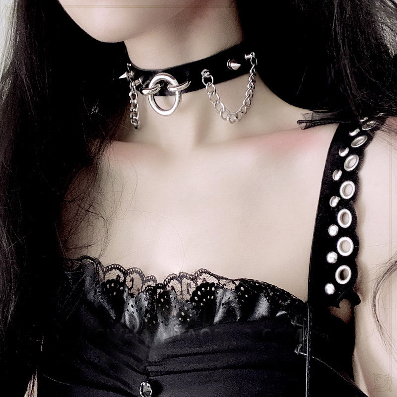 Готическое ожерелье-гвоздик Lolita Dark Punk LS0471