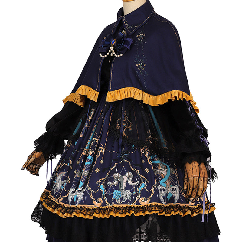 Lolita retro goth dress LS0715