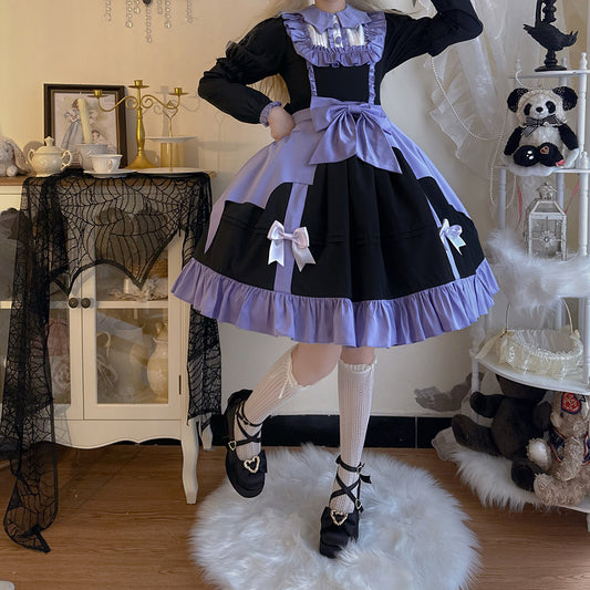 Lolita Punk Dark OP Dress LS0718