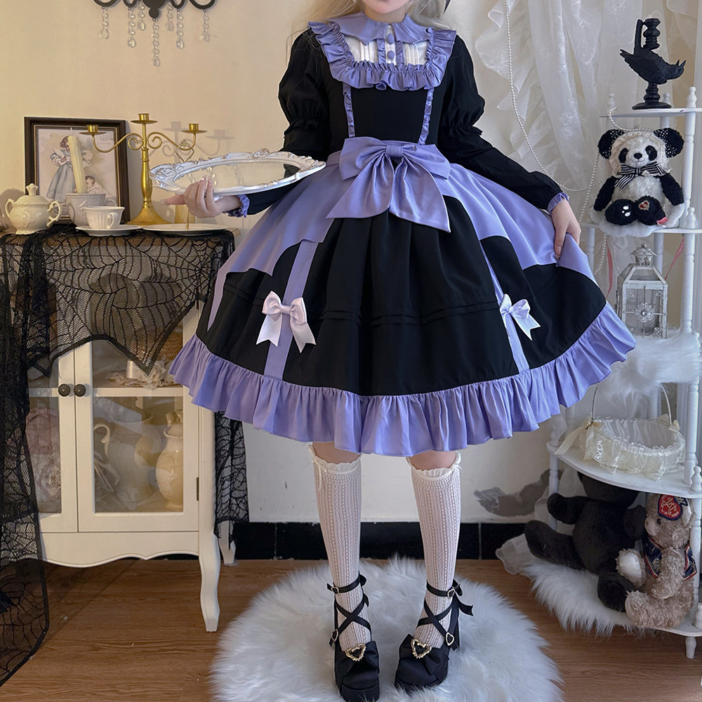 Lolita Punk Dark OP Dress LS0718