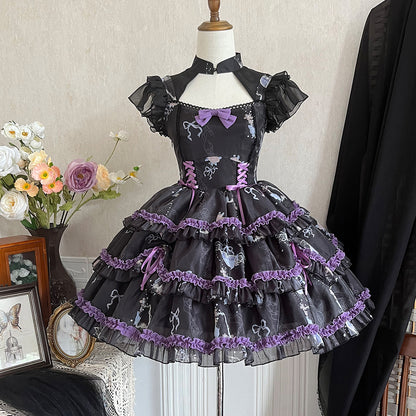 Lolita Punk Bow JSK Dress LS0720